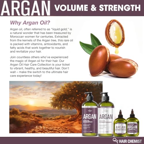 Hair Chemist Volume and Strength Hair Oil - Argan Oil 7.1 oz.