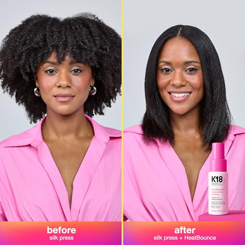 K18 HeatBounce Conditioning Heat Protection Spray for Hair + Leave In Conditioner - Detangles, Softens + Helps Reduce Breakage - Protects Up to 450°F (1.6 Fl oz)