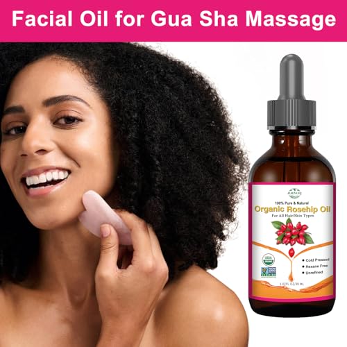 MMPANG Organic Rosehip Seed Oil for Face, USDA Certified, Cold Pressed