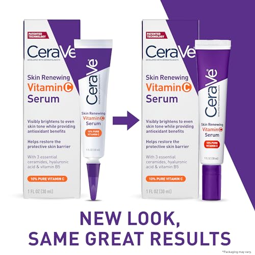 CeraVe Skin Brightening Vitamin C Serum for Face with Hyaluronic Acid, 1oz