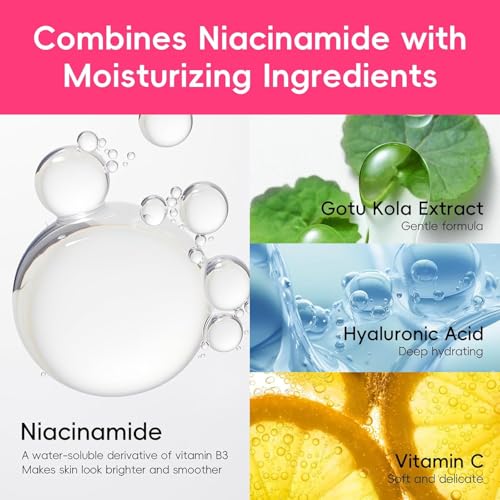 QUIYUM Watermelon & Niacinamide Skincare Set for Women Teens Girls, 4PCS