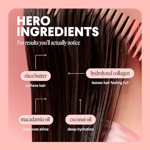MONDAY HAIRCARE VOLUME Conditioner with Hydrolyzed Collagen, Coconut Oil, Shea Butter & Macadamia Oil for Thin, Fine & Flat Hair 354 mL