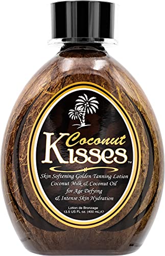 Ed Hardy Coconut Kisses Golden Tanning Lotion Cruelty Free, Gluten Free, Mineral Oil Free, DHA Free for All skin type, 13.5oz