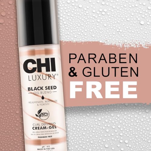 CHI Luxury Black Seed Oil Curl Defining Cream Gel, 5 Fl Oz