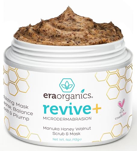 Manuka Honey Exfoliating Facial Scrub - Microdermabrasion Face Exfoliant