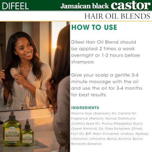 Difeel Jamaican Black Castor Hair Oil Blend 7.1 oz.