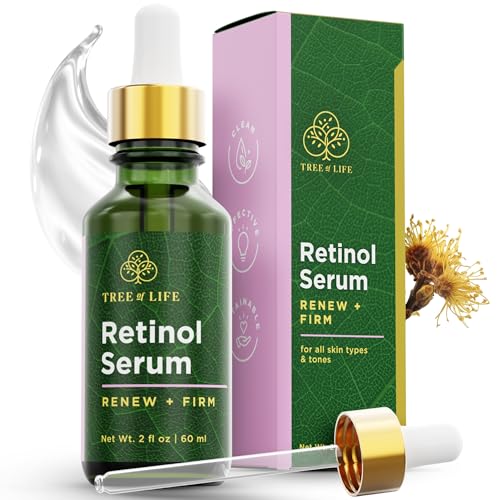 Tree of Life Retinol Serum for Face, Anti Aging Face Oil, 2 Fl Oz