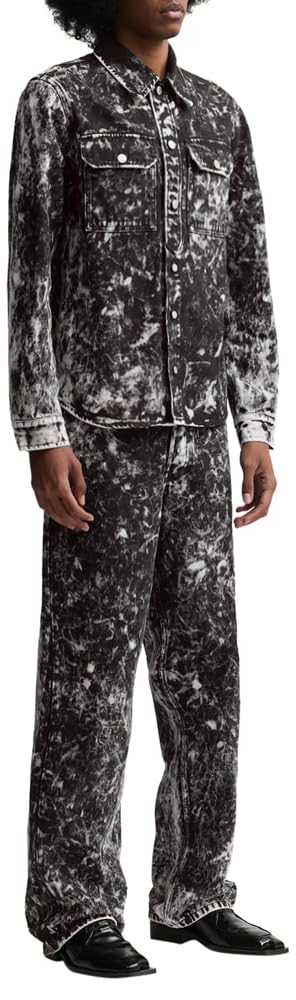 Dries Van Noten, Mens 00670-Pine 7455 M.W.Pants, 34, Black