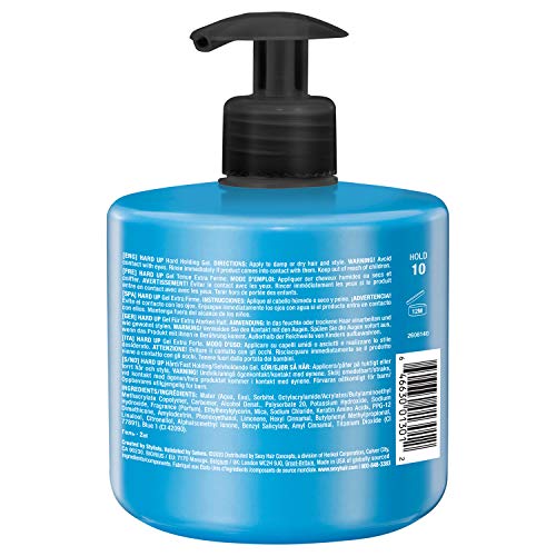 SexyHair Style Hard Up Hard Holding Gel, 16.9 Oz | Extreme Hold | Non-Flaking Formula | All Hair Types