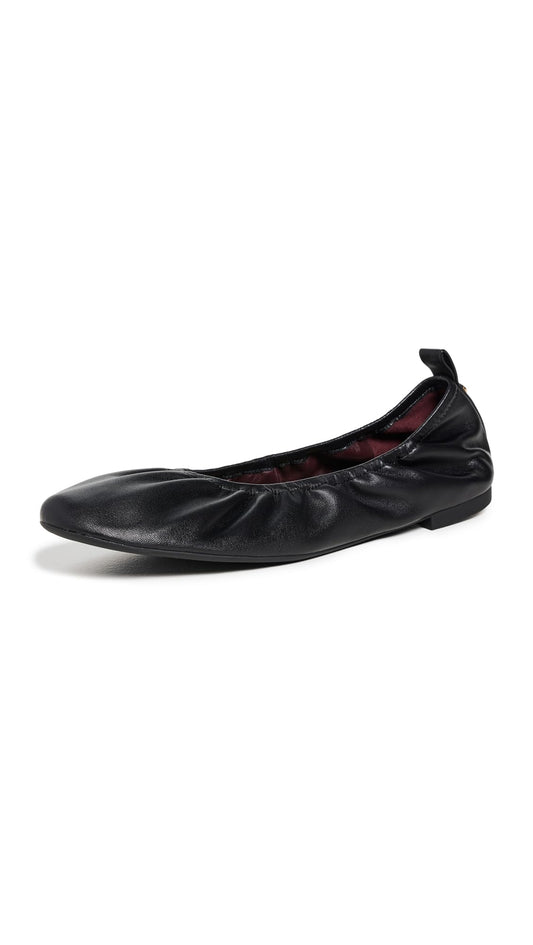 Tory Burch Women's Eddie Ballet Flats 2.0, Perfect Black, 8 Medium US