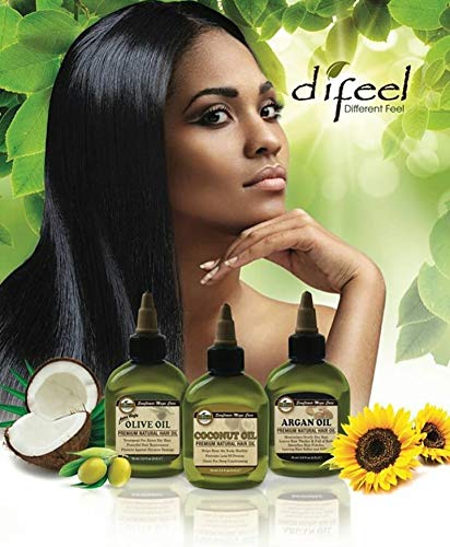 Difeel Itchy Scalp & Tension Relief Hair Oil with Tea Tree & Peppermint Oils for Braided Styles 8 oz.