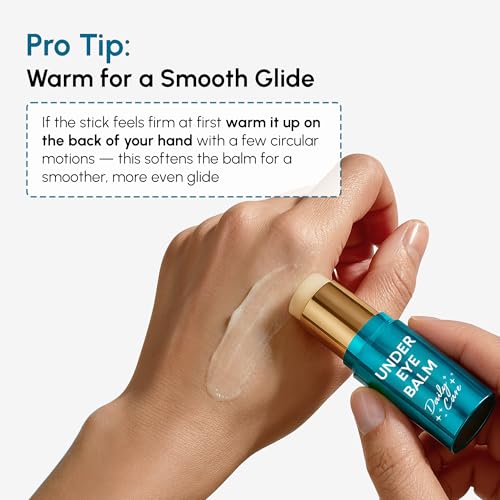 MAREE Under Eye Balm Stick Hydrating – Retinol Caffeine Under Eye Brightener Stick for Older Women – Collagen Undereye Cream for Dark Circles & Wrinkles – 0.35 Ounce, Purple