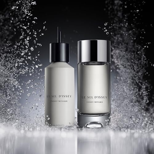 Issey Miyake Le Sel d'Issey Eau de Toilette Refill - Fresh Woody Marine Fragrance for Men - With Salt Accord, Marine Seaweed, Ginger & Cedarwood - 5.0 oz