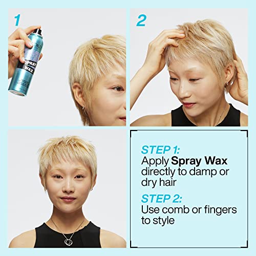Redken Spray Wax Invisible Texture Mist – For All Hair Types, 5.5 Oz