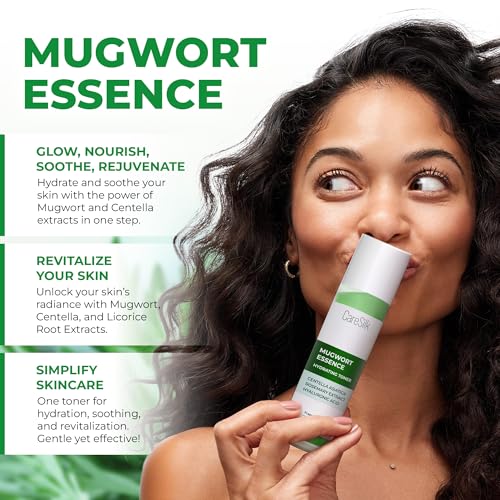 Caresilk Mugwort Essence,Hydrating Face Toner with Artemisia, Hyaluronic Acid, Centella Asiatica & Rosemary Extract - Deep Moisturizing Skin Care & Barrier Protection Face Mist - 150 ml
