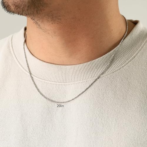 Nuragold 14k Real White Gold Rope Chain Solid Diamond Cut Necklace - 1.5mm - 24"