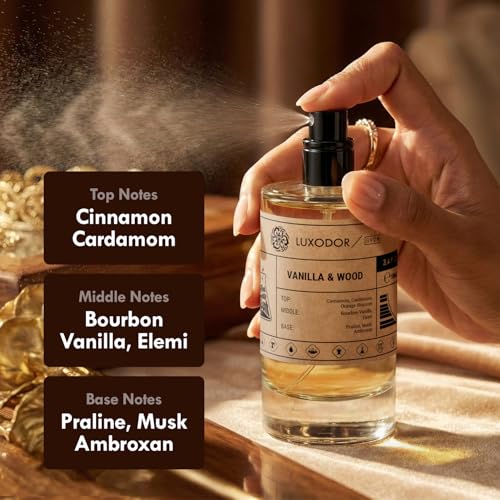 Luxodor Inspired by Althair Perfume for Men |Vanilla & Wood Eau de Parfum, 3.4 fl oz (100ml) | Long Lasting Fragrance | Vegan, Clean Ingredients