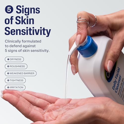 Cetaphil Daily Facial Cleanser Sensitive & Oily Skin, 20 oz