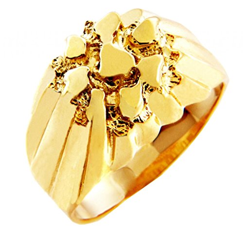 Nugget Rings Men's Gold The King Solid Gold (10K) (11)