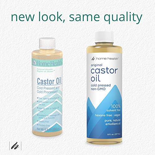 Home Health Original Castor Oil, Promotes Healthy Hair And Skin, Natural Skin Moisturizer - Pure, Cold Pressed, Non-GMO, Hexane-Free, Solvent-Free, Paraben-Free, Vegan - 32 fl oz