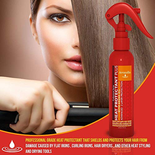 Arvazallia Heat Protectant and Thermal Protector Spray with Argan Oil