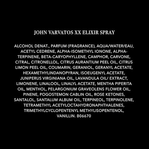 John Varvatos XX Elixir, Cologne for Men, 2.5 fl oz