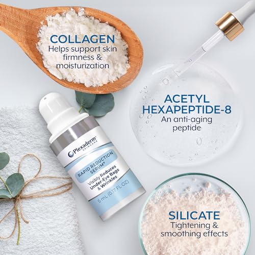 Plexaderm Eye Serum Pump - Visibly Reduces Bags, Wrinkles & Dark Circles