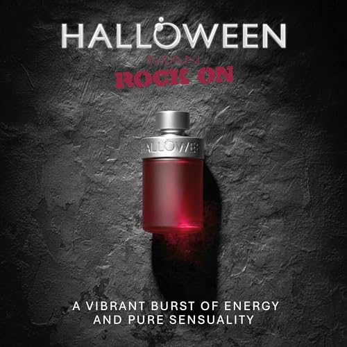 Halloween Man Rock On Eau de Toilette for Men, Woody Aromatic, 4.2 Fl Oz