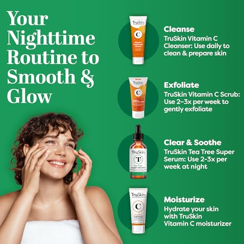 TruSkin Tea Tree Acne Serum with Salicylic Acid & Retinol, 1 fl oz