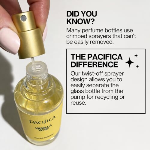 Pacifica Strawberry Cream Perfume for Women – Fruity Floral Eau de Parfum Spray with Strawberry, Vanilla, Jasmine & Sandalwood Notes, Long Lasting, Clean Beauty, 1 fl oz