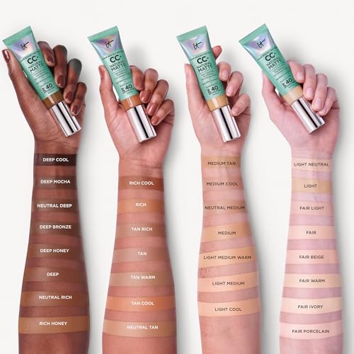 IT Cosmetics CC+ Cream Natural Matte Foundation SPF 40 - Fair (W)