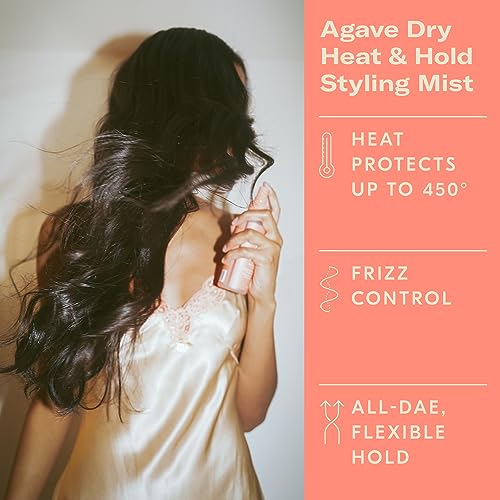 DAE Agave Dry Heat Protection Spray - Protects, Controls Frizz, Light Hold