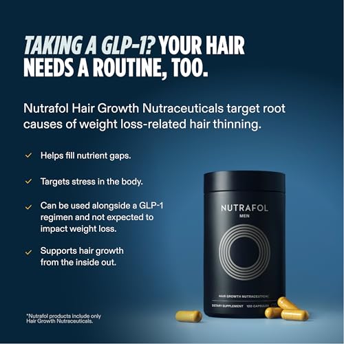 Nutrafol Men Hair Growth Supplements, Ages 18-49, 1-Month Bottle