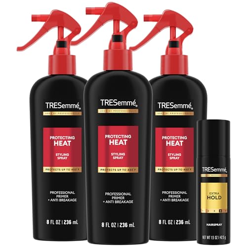 TRESemmé Heat Protectant Spray 3-Pack + Travel Size Hairspray