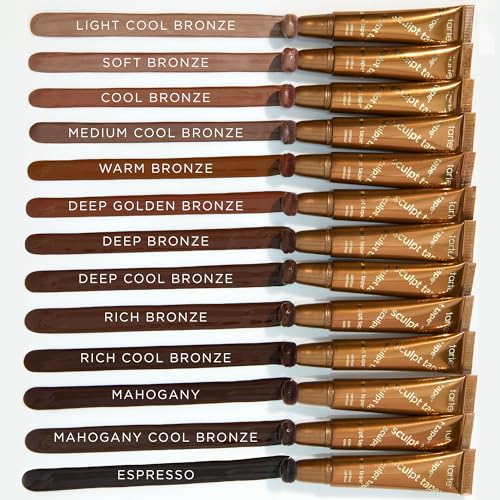 tarte sculpt tape contour – Lightweight Cream Bronzer with Shea Butter for Blendable, Buildable Contour & Natural Looking Sculpted Glow, Vegan & Cruelty-Free, travel size, cool bronze