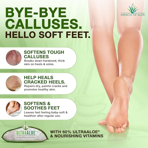 Miracle Foot Repair Cream, 32 Oz, Aloe Foot Cream For Dry Cracked Feet