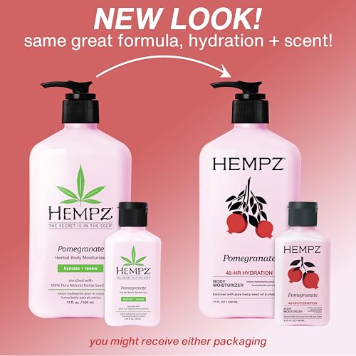 Hempz Pomegranate Bright Citrus Moisturizing Body Lotion - 17 Fl Oz