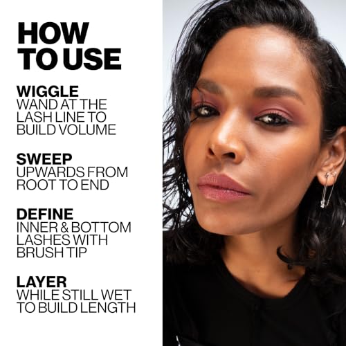 Smashbox Super Fan Lash Lengthening Mascara | Fanned-Out Volume + Length, Long-Wearing Mascara without Clumping, 0.34 Fl Oz, Black