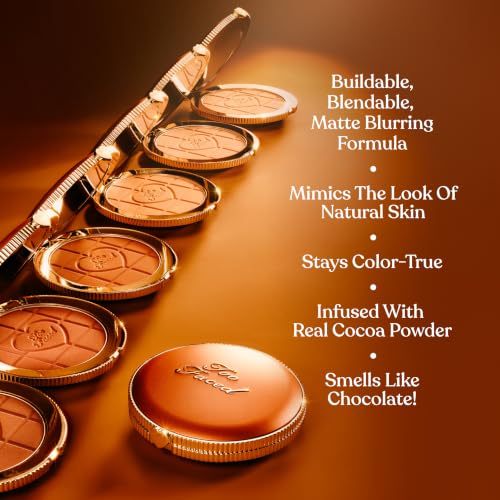 Too Faced Chocolate Soleil Matte Blurring Bronzer | Matte Bronzer Powder that Mimics Natural Skin for Blurred Sun-Kissed Effect, Travel Size, 0.07 Ounce