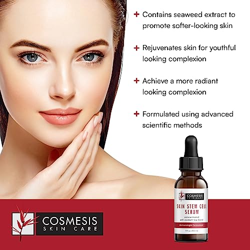 Skin Stem Cell Serum - Youthful Skin enhancement with Seaweed Extract & Swiss Apple - 1 fl oz - Cosmesis