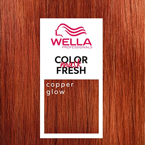 Wella Professionals Color Fresh Mask | Copper Glow | Natural Shade | Hair Color-Depositing Mask | Vegan Formula with Avocado Oil | Zero Damage | Silicone Free | 5 Fl Oz
