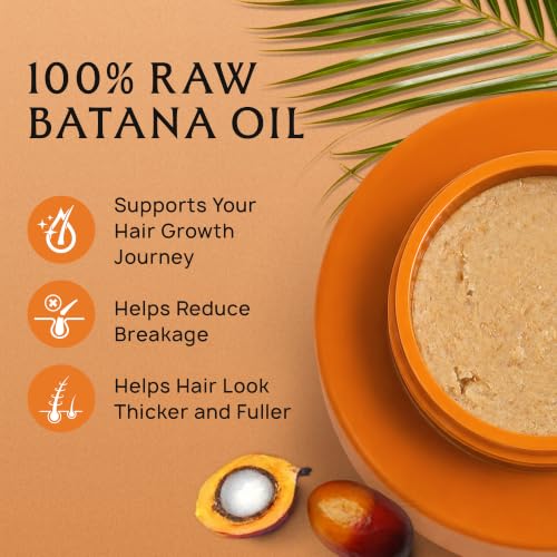 Lebanta Raw Batana Oil for Hair - 100% Pure, Organic 4oz Batana from Honduras for Fuller, Thicker-Looking Hair - Unrefined Cold Pressed Cosmetic Scalp Oil & Hair Mask, Gift for Women (1 Pack)