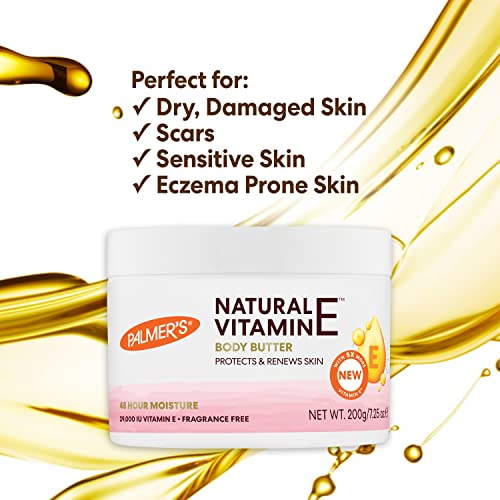 Palmer's Vitamin E Body Butter for Dry, Damaged Skin (7.25 Ounce)