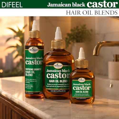 Difeel Superior Growth Jamaican Black Castor Hair Oil Blend 8 oz.