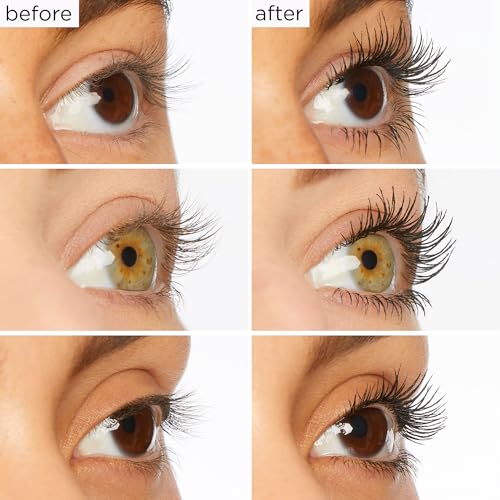 tarte lights, camera, lashes 4-in-1 mascara – Volume, Length, Curl & Conditioning for Fuller-Looking Lashes, Smudge-Proof, Flake-Free, Longwear, Vegan & Cruelty-Free, full size, black