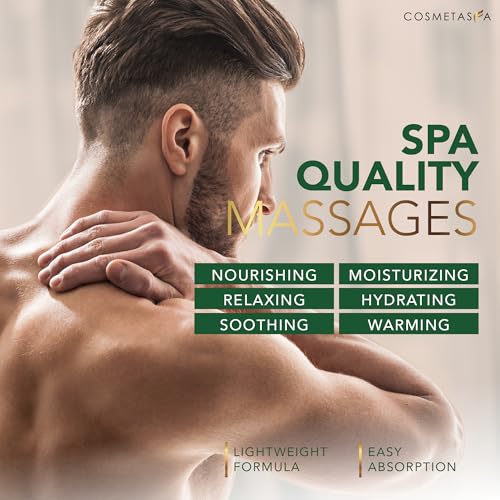 Cosmetasa Sore Muscle Massage Oil - 8.8 oz, Soothes Muscle and Joint with Arnica Extract, Peppermint, Chamomile, and Lavender Oil (8.8 oz, Sore Muscle)