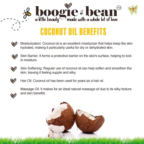 Coconut Oil for Baby, Hair and Skin, Unscented Natural NON GMO Kosher Baby Oil, Coconut Oil for Kids and Infants