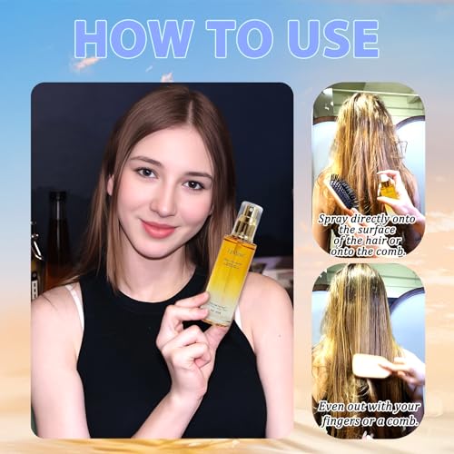 Tgideas Leave-in Hair Oil Spray, Moisturizing & Detangling