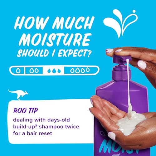 Aussie Miracle Moist Shampoo: Hydrating & Gentle Cleansing Treatment with Avocado & Jojoba Oil, 26.2 Fl Oz