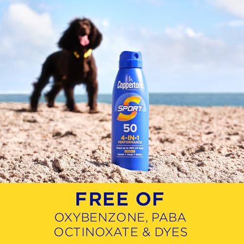Coppertone SPORT Sunscreen Spray SPF 50, Multipack, 3 x 5.5 FL OZ